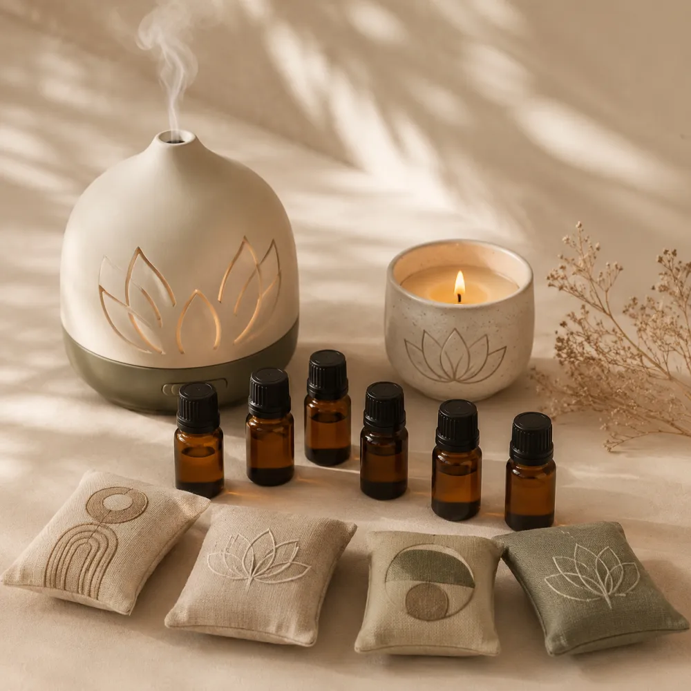 Aromatherapy Calm Kit — Set a soft, fragrant mood for the room.